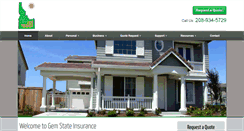 Desktop Screenshot of gemstateinsurance.com