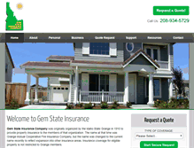 Tablet Screenshot of gemstateinsurance.com